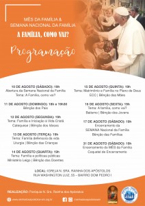 Programação Mês da Família